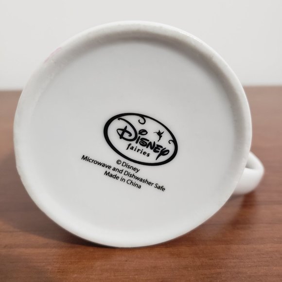 Disney Tinkerbell Fairies Mug Pink Flower Design Retro Collectable Kids Cup - Picture 5 of 6